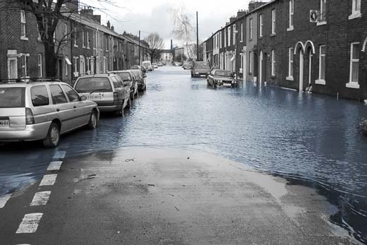 Flood on the street